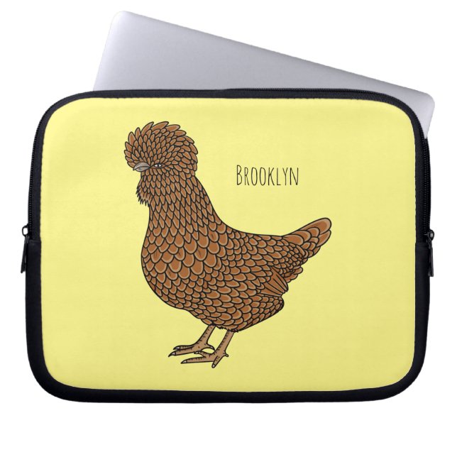 Illustration zum Cartoon von Chamois-Hühnchen Laptopschutzhülle (Vorderseite)