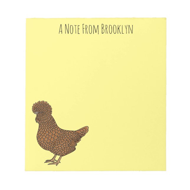 Illustration zum Cartoon von Chamois-Hühnchen Notizblock (Vorderseite)