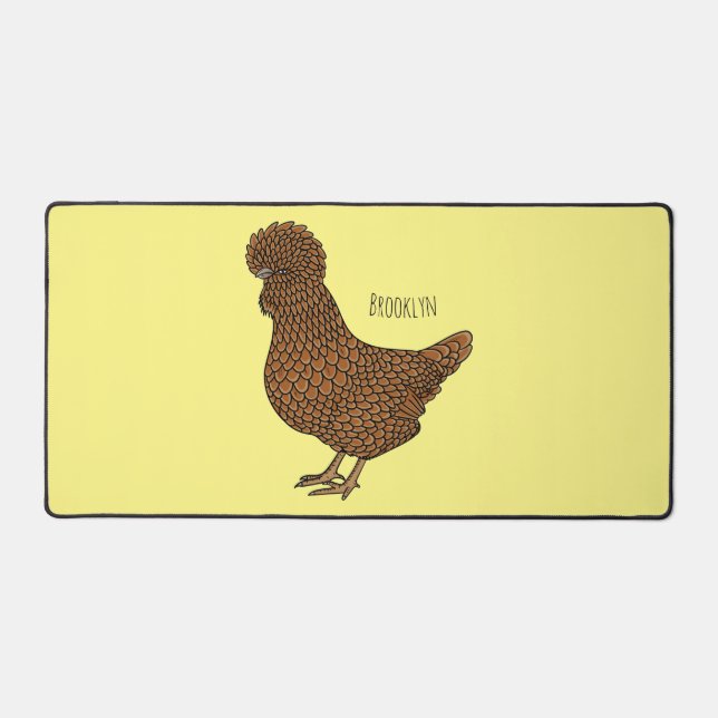 Illustration zum Cartoon von Chamois-Hühnchen Schreibtischunterlage (Vorderseite)