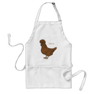Illustration zum Cartoon von Chamois-Hühnchen Schürze