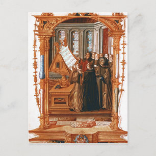 Illustration zum Chorsingen Postkarte