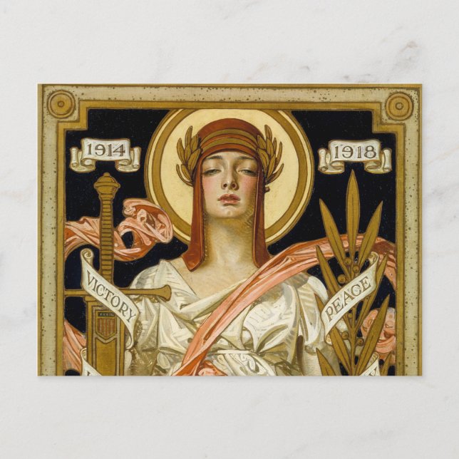 Illustration zum großen Krieg, 1918 von Leyendeck Postkarte (Vorderseite)