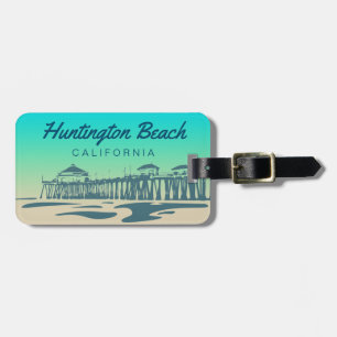 Illustration zum individuellen Huntington Beach Pi Gepäckanhänger
