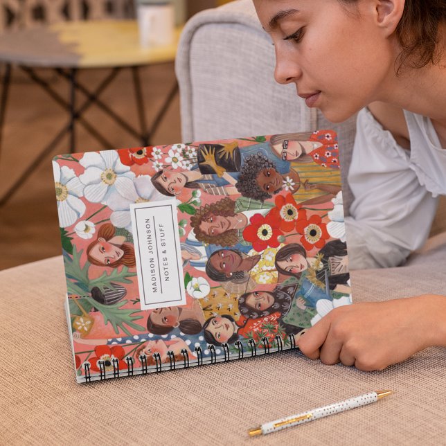 Illustration zum Internationalen Frauentag Notizblock (Von Creator hochgeladen)