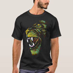Illustration zum künstlerischen Löwenkopf - LöwenT T-Shirt