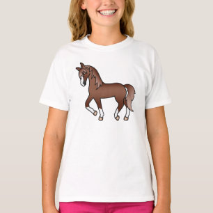 Illustration zum Niedlichen Cartoon von Kastanienp T-Shirt