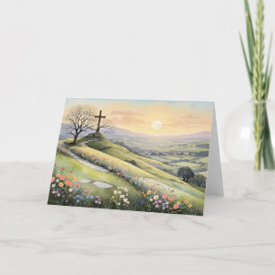 Illustration zum Ostersonnenaufgang Karte