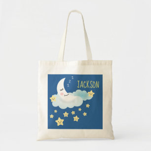 Illustration zum personalisierten Mond und zu den  Tragetasche