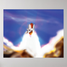 Illustration zum Start von Space Shuttle