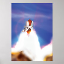 Illustration zum Start von Space Shuttle