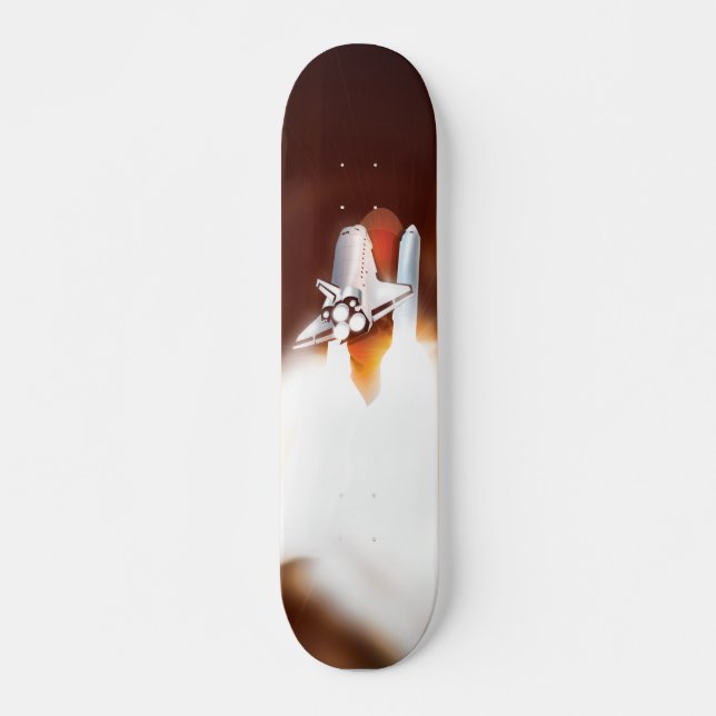 Illustration zum Start von Space Shuttle Skateboard (Vorne)