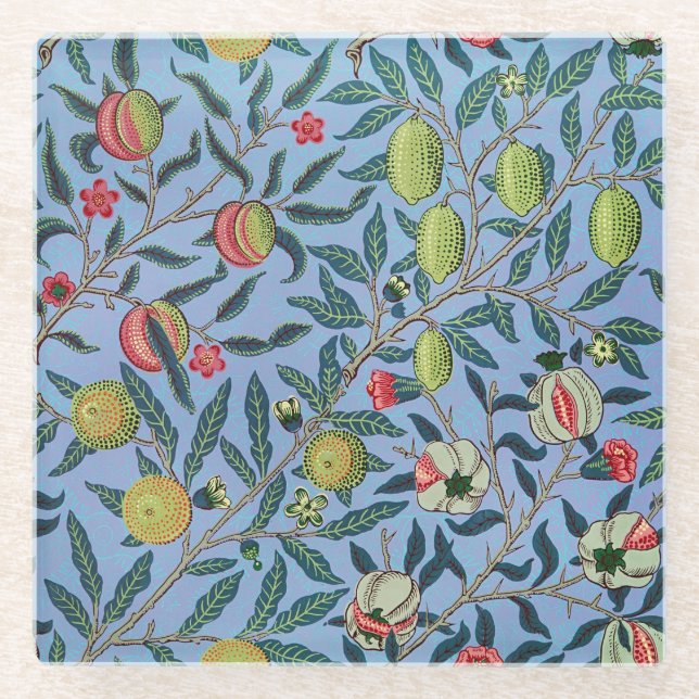 Illustration zum Vintagen Fruchtpomegranat Glasuntersetzer (Vorderseite)