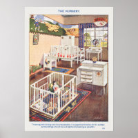 Illustration zum Vintagen Innendesign