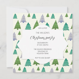 Illustration zum Weihnachtsgebirge Party Einladung