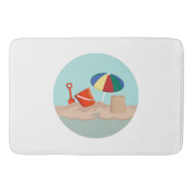 Illustration zum Zirkel-Strand mit Eimer und Spade