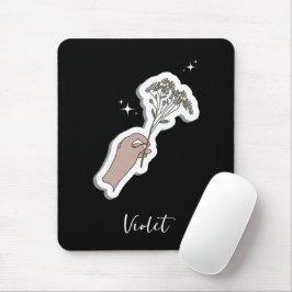 Illustration zur ästhetischen Blume "für Sie" Mousepad