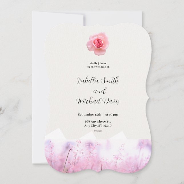 Illustration zur Blumenwasser-Hochzeit (Vorderseite)