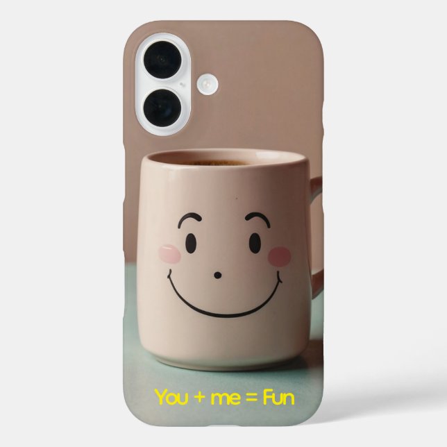 Illustration zur Tasse des personalisierten Kaffee iPhone 16 Hülle (Rückseite)