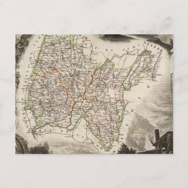 Illustrationen, Landschaften Postkarte (Vorderseite)
