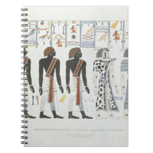 Illustrationen von Hieroglyphen von den Gräbern Notizblock