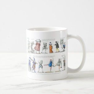 Illustrationen zum französischen Ballet Kaffeetasse