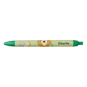 Illustrations d'animaux nom personnalisé stylos po