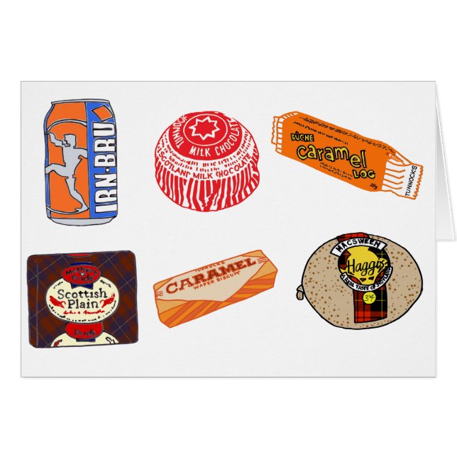 Illustrations de nourriture d'amusement d'Ecosse (Devant horizontal)
