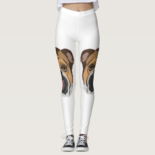 Illustrations-Englisch-Bulldogge Leggings