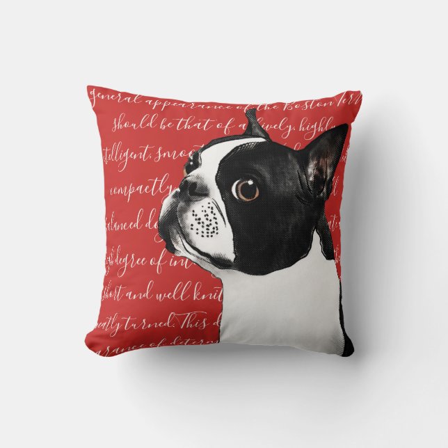 Illustrations-Kissen Bostons Terrier Kissen (Vorderseite)