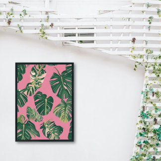 Illustrations minimales Monstera Poster Plante