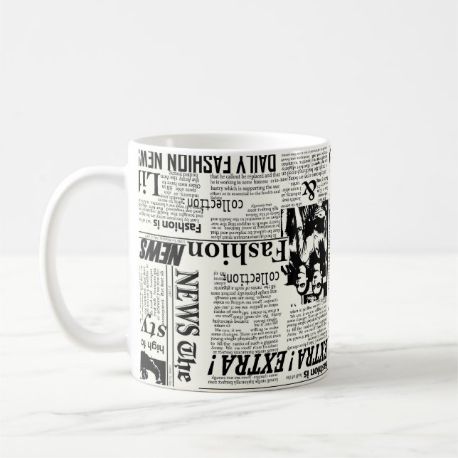 Illustrations of newspapers front page art work wa kaffeetasse (Links)