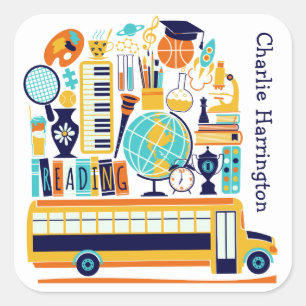 Illustrations scolaires autocollants