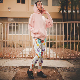 Illustrationsblätter und Blätter Capri Leggings