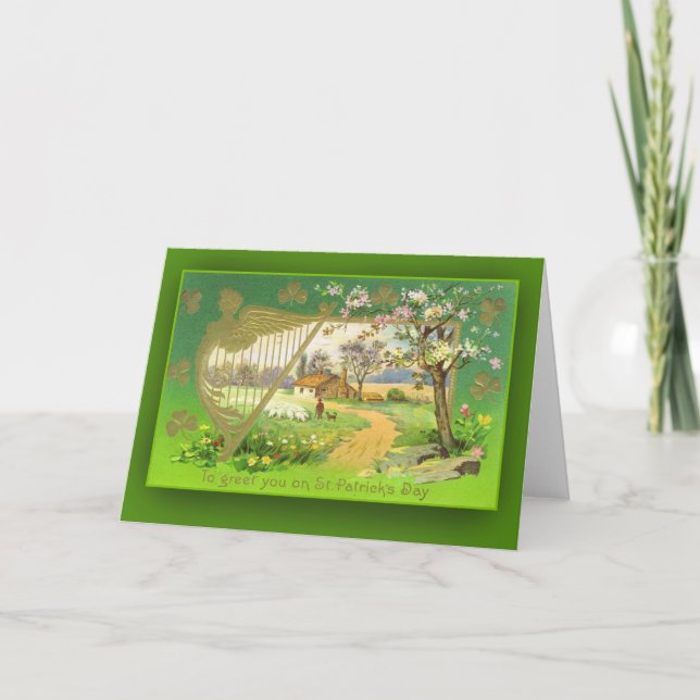 Illustrationskarten für die hübsche irische Landsc Karte (Vorderseite)