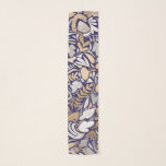 Illustrationsmuster für das blaue Blattmuster der  Schal<br><div class="desc">Dieses elegante und moderne Muster ist perfekt für die stilvolle und trendige Frau. Es enthält ein Imitat mit Goldfolie bedruckt, weiß, grau und marineblau handgezeichnet Blume, sowie ein Blatt-Illustrationsmuster. Es ist ein elegantes, hübsches, einzigartiges und luxuriöses Design, ideal für die raffinierte und stilvolle Dame. Alle Blüten und Blätter sind ein...</div>