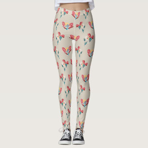 Illustrationsmuster für florale Fee Leggings