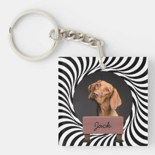 Illustrationspublikum Custom Dog Foto Schlüsselanhänger