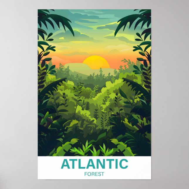Illustrationsreise zum atlantischen Wald Poster (Vorne)