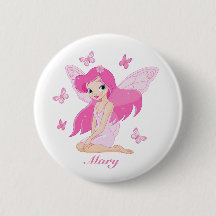 Illustrationstaste mit rosa Fee