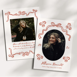 Illustrative Absolventenankündigung Einladung