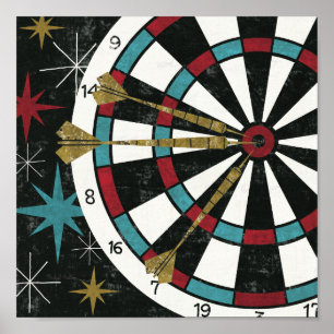 Illustrative Dart Board Poster