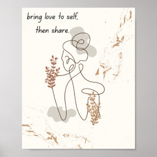 Illustrative Frauenkunst mit Motivierend Angebot Poster