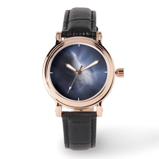 Illustrative Nah-up der Comet Tempel. Armbanduhr (Vorderseite)