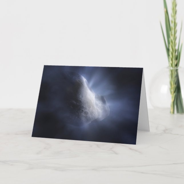 Illustrative Nah-up der Comet Tempel. Karte (Vorderseite)