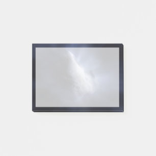 Illustrative Nah-up der Comet Tempel. Post-it Klebezettel