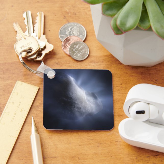 Illustrative Nah-up der Comet Tempel. Schlüsselanhänger (Schreibtisch)