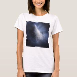 Illustrative Nah-up der Comet Tempel. T-Shirt