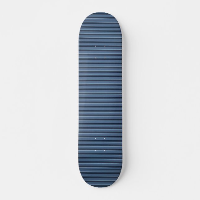 Illustratives blaues Aluminiumabstellgleis Skateboard (Vorne)