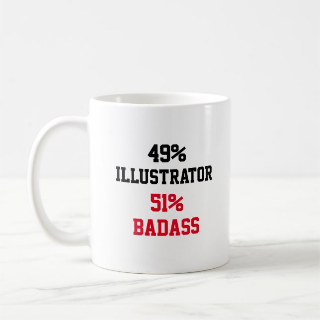 Illustrator Badass Kaffeetasse (Links)