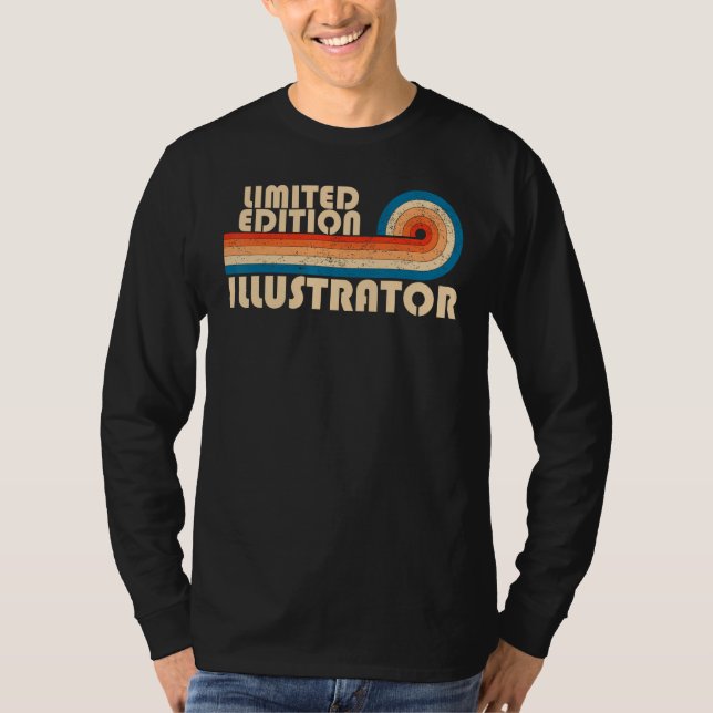 ILLUSTRATOR Funny Job Title Professionals Geburtst T-Shirt (Vorderseite)